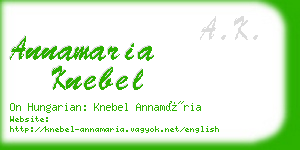 annamaria knebel business card